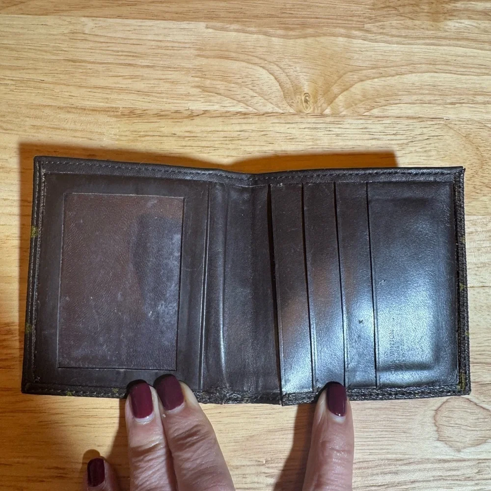 Louis Vuitton Brown Monogram Bi fold Wallet